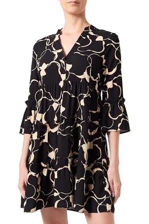 VERO MODA Vmeasy Joy-Abito Corto a 3/4 Wvn Ga Estivo, , XS Donna