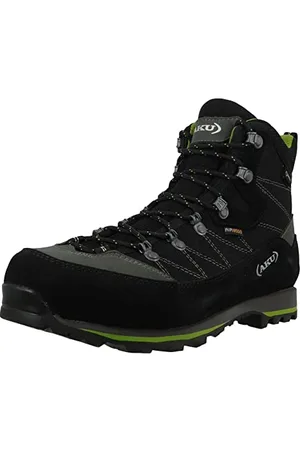 Aku Trekker Lite III GTX, Stivaletti Bassi con Lacci Uomo, Nero, Verde, 42 EU