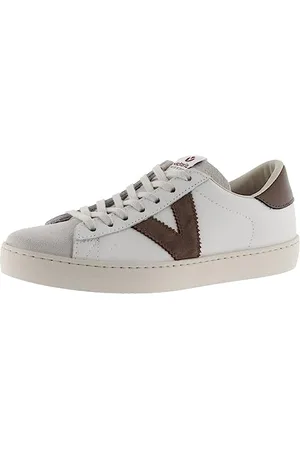 victoria Sneaker Unisex Berlin Pelle & Pezzi A Contrasto & Punta in Crosta di Pelle 1126142 per Adulto Marron 35
