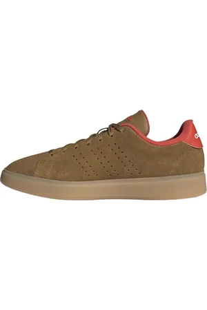 adidas Advantage 2.0 Shoes, Scarpe Uomo, Bronze Strata/Bright Red/Bronze Strata, 46 2/3 EU