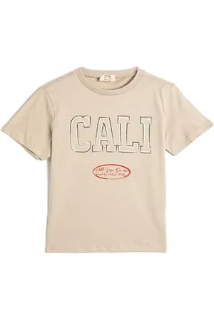 Koton T-Shirt Short Sleeve Printed Crew Neck Cotton, T-Shirt Ragazzi, (057)