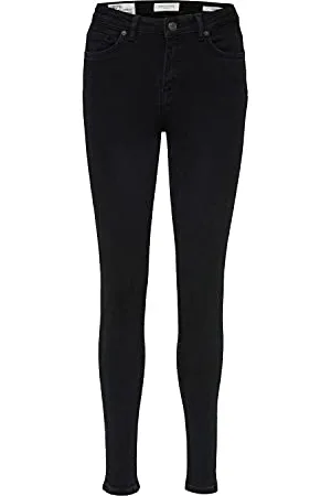 SELECTED SLFSOPHIA MW Skinny Jeans U Noos, Black Denim, 30/32 Donna