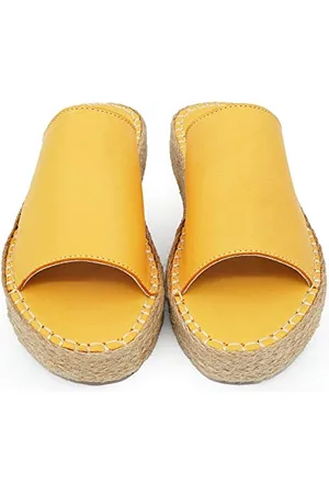 Bonateks Derbtrlky100326, Sandali con Zeppa Donna, Colore: Arancione, 36 EU