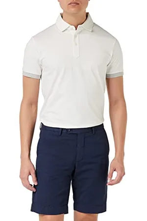 Hackett Hackett Pantaloncini con Texture in Lino, Giacca Blu Navy, 31W Uomo