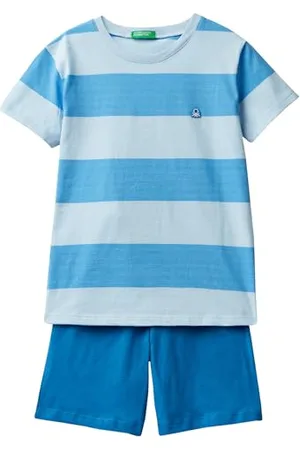 Benetton Pig(T-Shirt+Short) 3ERS0P06G Set di Pigiama, , 2XL Bambino