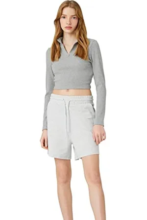 Koton Drawstring Relax Fit Basic Shorts Pantaloncini, (KRM), L da Donna