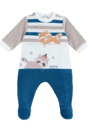 chicco Tutina Con Apertura Patello, In Ciniglia, Pigiama Bimbo 0-24, , 0 mesi