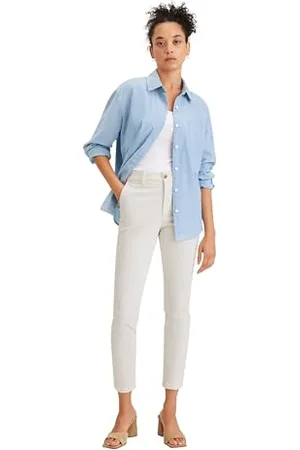 Dockers Weekend Chino Skinny Fit, Tall, Pantaloni Casual Donna, (Egret), 31 Lungo