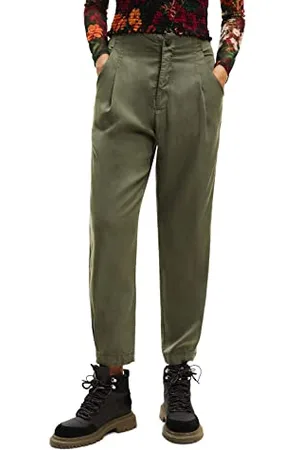 Desigual Pant_Solid, 4092 Kaki Pantaloni Casual, , XS da Donna