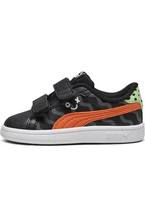 PUMA Unisex Kids SMASH 3.0 L MIX MTCH V INF- BLACK-HOT HEAT-SPRING FERN-COOL DARK GRAY- WHITE