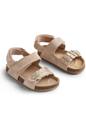 WHEAT Zehenfreie Kork-Sandale Clara-Unisex-Echtes Leder, Scarpe per Chi Inizia a Camminare Bambini, , 28 EU