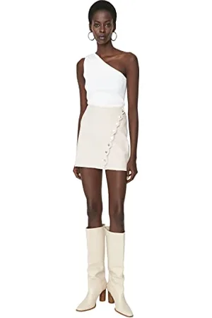 Trendyol Mini Gonna da Donna a Trapezio in Tessuto, , 14