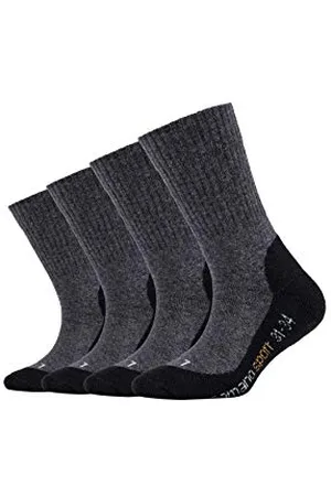 Camano 9301 Calzini, Opaco, , 3-9 (Pacco da 4) Unisex-Bambini e Ragazzi