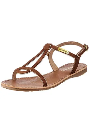 Les Tropéziennes par M Belarbi Habuc, Sandali con Chiusura sul Retro Donna, Marrone (Tan 782), 38 EU