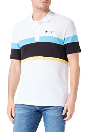 Champion Legacy Polo Gallery Light Cotton piqué Color Block, , M Uomo