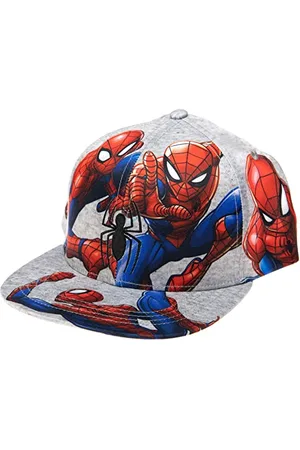 Marvel Comics, Cappello da Baseball a Tesa Piatta con Stampa a Stampa con Motivo Spiderman, , Taglia Unica