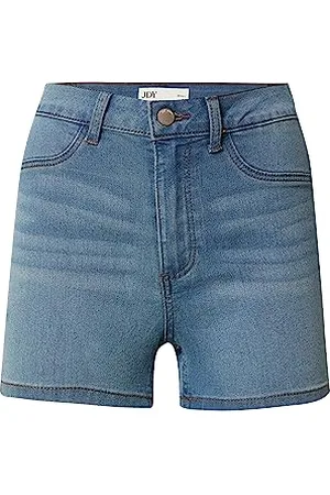 JDY Tulga HW-Pantaloncini Lb DNM Noos, Mix Blu Chiaro, L Donna