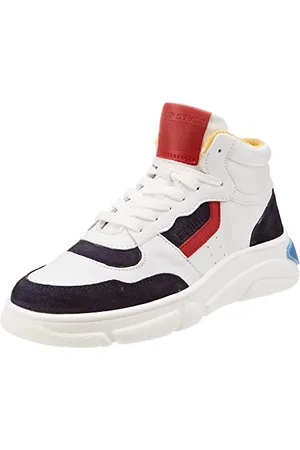 Hip H1069, Scarpe da Ginnastica, Bianco/Blu, 30 EU