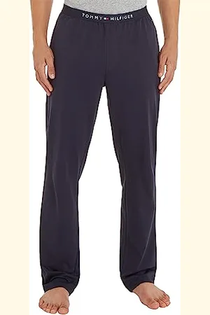 Tommy Hilfiger Pantaloni da Jogging Uomo Jersey Sweatpant Cotone, (Desert Sky), M
