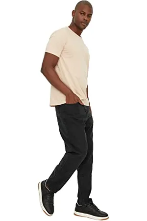 Trendyol Black Male Relax Fit Jeans, 33 Uomini
