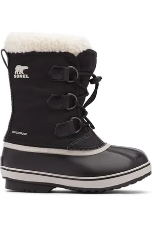 sorel Yoot Pac Nylon WP, Stivali da Neve Impermeabili Unisex - Bambini e ragazzi, Nero (Black 111), 34 EU