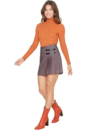 Trendyol Gonna in Tessuto a Trapezio da Donna Mini A-Line, , 64