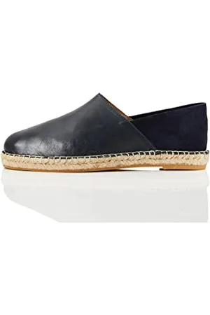FIND FIND Soft Back Leather - Espadrillas Donna, Blu (Navy), 36 EU