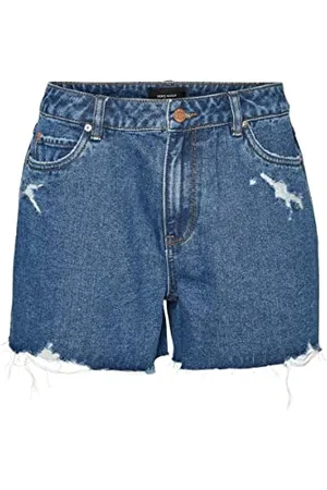 VERO MODA Vmzuri HR Loose Shorts Dst Mix Noos Pantaloncini, , M Donna