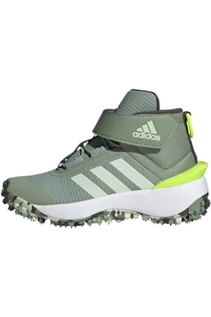 adidas Fortatrail Shoes Kids, Scarpe da Corsa, Silver Green/Linen Green/Lucid Lemon, 36 2/3 EU