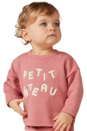 Petit Bateau A0B6Y Felpa A Maniche Lunghe Bimba 0-24 3 Anni