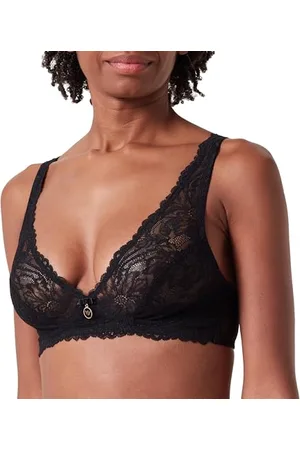 Emporio Armani Eternal Lace Bralette, Reggiseno Donna, (Black), XL