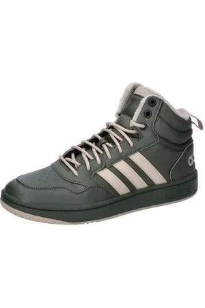 adidas Hoops 3.0 Mid Lifestyle Basketball Classic Fur Lining Winterized Shoes, Scarpe Uomo, Night Cargo/Clay Brown/Core Black, 46 EU