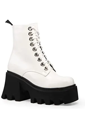 Lamoda White Run To You, Stivale alla Caviglia Donna, , 37 EU
