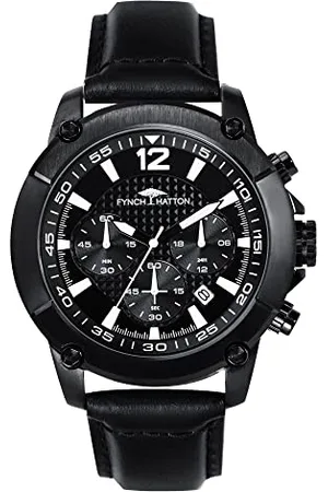 Fynch-Hatton Orologio Analogico al Quarzo Uomo con Cinturino in Pelle FHT-0006-LC