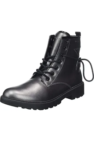 Geox J Casey Girl G, Stivaletti Bambine e ragazze, Grigio/Nero (Dk Grey/Black), 28 EU
