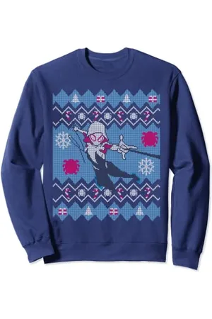 Marvel Ghost-Spider Spider-Gwen Ugly Christmas Sweater Felpa