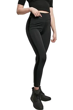 Urban classics Tb4556-ladies Highwaist Shiny Stripe Leggings, , M Donna