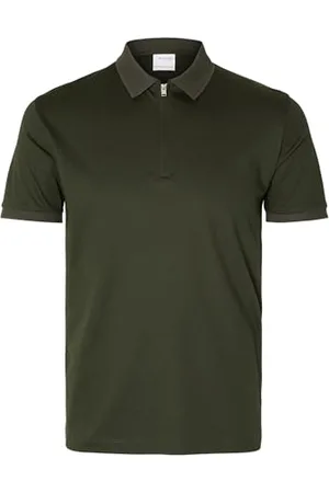SELECTED Slhfave Zip SS Polo Noos, , M Uomo