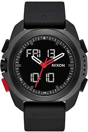 Nixon Orologio Analogico-Digitale Miyota Giapponese Uomo con Cinturino in Silicone A1267008-00