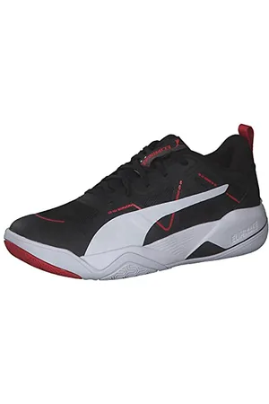 PUMA Eliminate PRO, Scarpe Sportive Indoor Unisex-Adulto, Black White/High Risk Red, 40 EU