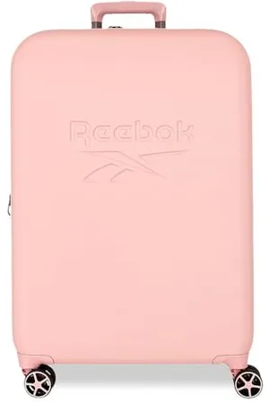 Reebok Franklin, valigia da cabina, set valigie, realizzato in ABS, materiale resistente e leggero, chiusura TSA, quattro ruote doppie a rotazione multidirezionale, di Joumma Bags, , 48x70x28 cm