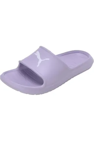 PUMA Divecat V2 Lite Cat, Slide Sandal Unisex-Adulto, Vivid Violet White, 44.5 EU