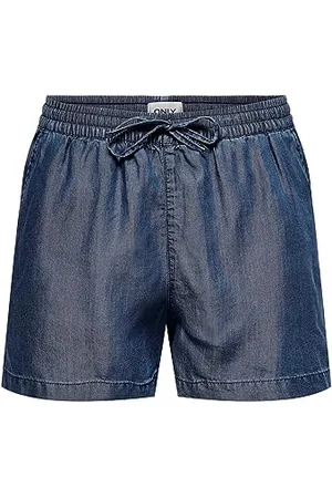 ONLY Onlpema Life Lyocell DNM Shorts Noos Pantaloncini, , XXS Donna