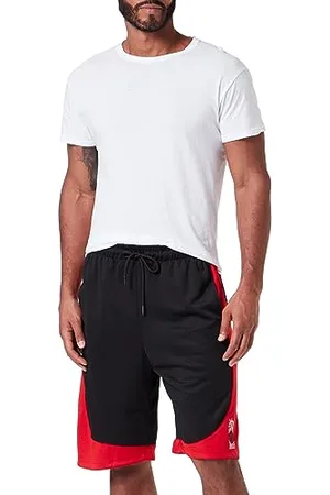 Koton Pantaloncini Sportivi Oversize con Tasca con Coulisse Stampata, (999), S Uomo