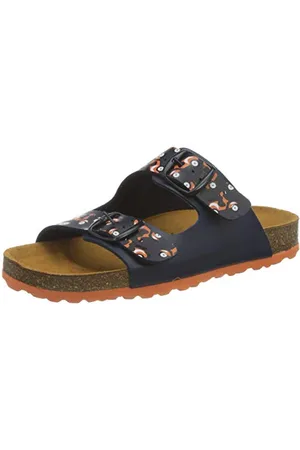 LICO Bioline MOTRU, Pantofole, Blu/Arancione, 42 EU