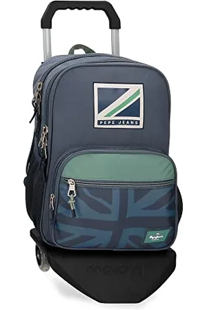 Pepe Jeans Tom Zaino Scuola Doppio Scomparto con Trolley 30x40x12 cm Poliestere 15,6L