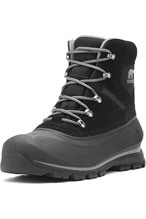 sorel Buxton Lace Boot WP, Stivali da Neve Impermeabili, Uomo, Black/Quarry 2023/2024, 41.5 EU