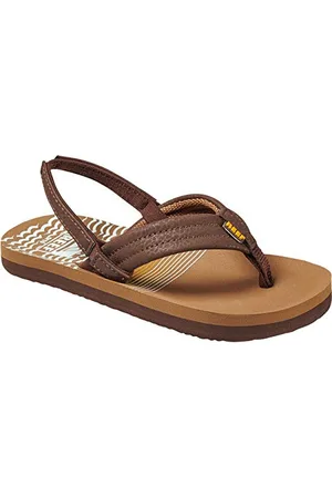 Reef Little Ahi - Infradito Bambino, Marrone (Dark Brown STRI Dsi), 19/20 EU