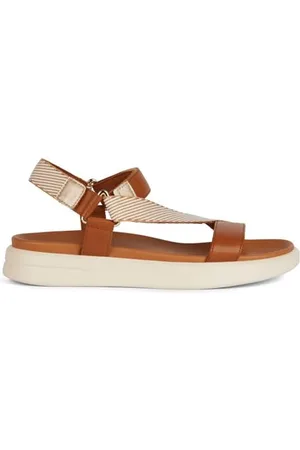 Geox D Xand 2s C, Sandali Sportivi Donna, Ocra Bianco, 36 EU