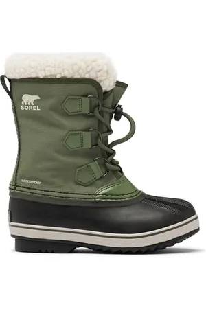sorel Yoot Pac Nylon WP, Stivali da Neve Impermeabili Unisex - Bambini e ragazzi, Verde (Hiker Green), 36 EU